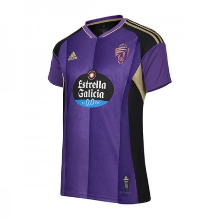 Virallinen pelipaita Real Valladolid Vieras 2022-23 Lyhythihainen - Miesten Virallinen pelipaita Real Valladolid Vieras 2022-23 Lyhythihainen - Miesten
